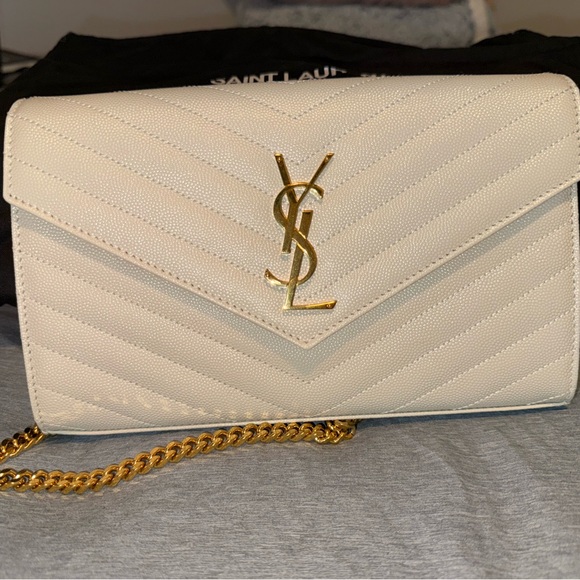 YSL CLASSIC CASSANDRE CHAIN WALLET - Picture 6 of 6
